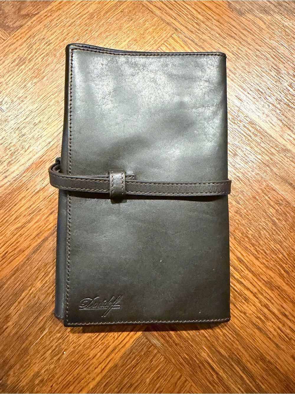 Davidoff Dark Brown Leather Roll Up Cigar Holder